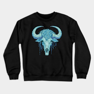 Buffalo skull art Crewneck Sweatshirt